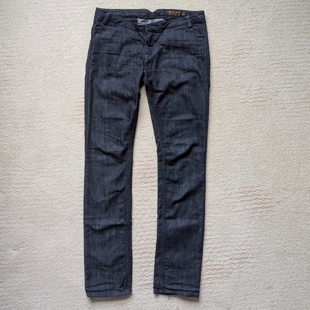 EUC Ben Sherman Shrimpton Straight Leg Jeans Dark Blue Pants Women's 31 x 33